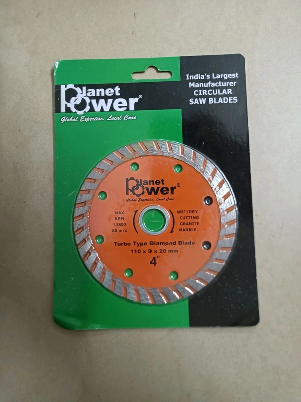 Turbo Type Diamond Blade 4"  For Wall Cutting 