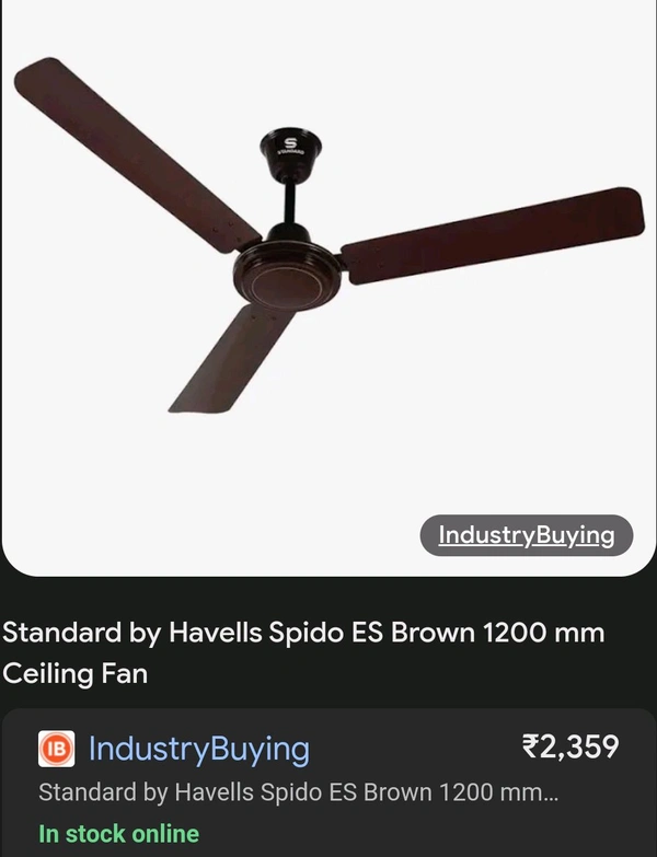 Havells Spido Neo Standard Fan (Brown Colour)