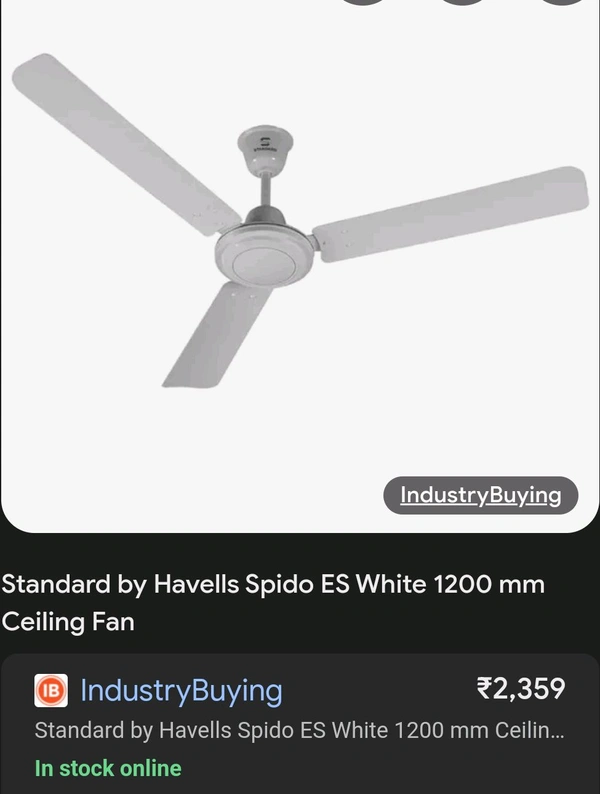 Havells Spido Neo Standard Fan (White Colour)