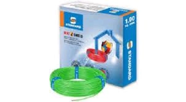 Havells 1.Sq.mm 1 MTR Single core FR PVC Insulated Cable (Green) 90M