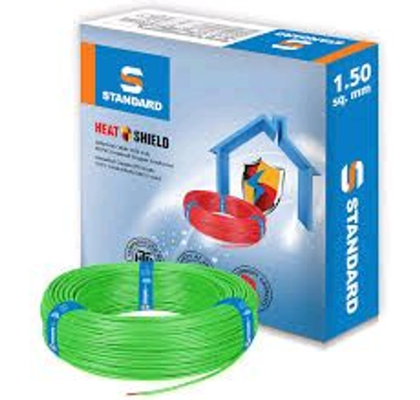 Havells  1.5mm 1 MTR Single core FR PVC Insulated Cable (Green) 90M