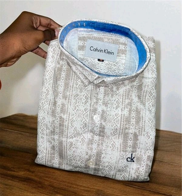 CK Shirt Regular fit printed Formal Shirt - M-38