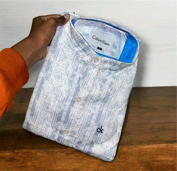 CK Shirt Regular fit printed Formal Shirt - XL-42