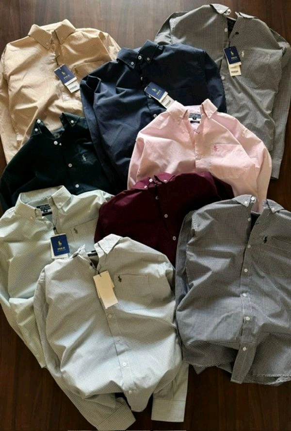 RL POLO Shirt Regular fit Gingham Checkd Formal Shirt - XL-42