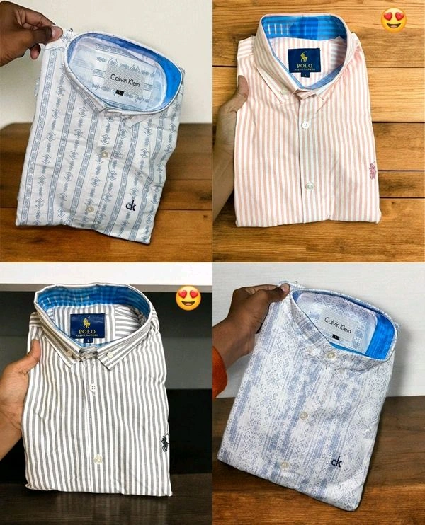 Full Sleeve Branded Shirts for Men Soft Cotton | Party & Office Wear (Pack of 4) - L-40