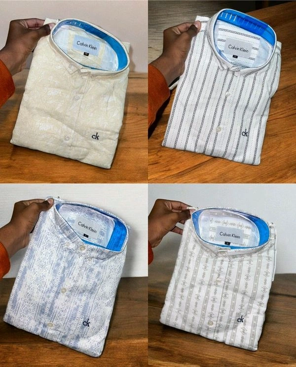 Full Sleeve Branded Shirts for Men Soft Cotton | Party & Office Wear (Pack of 4) - L-40