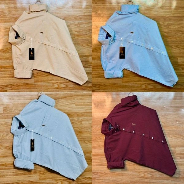 RL POLO Shirt Regular fit Checkd Formal Shirt (Pack Of 4) - XL-42