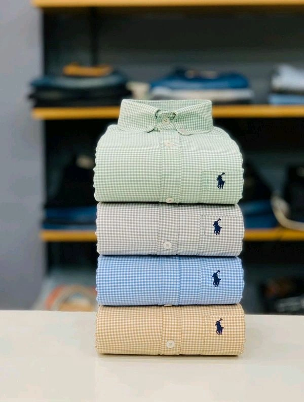 RL POLO Shirt Regular fit Checkd Formal Shirt (Pack Of 4) - XXL-44