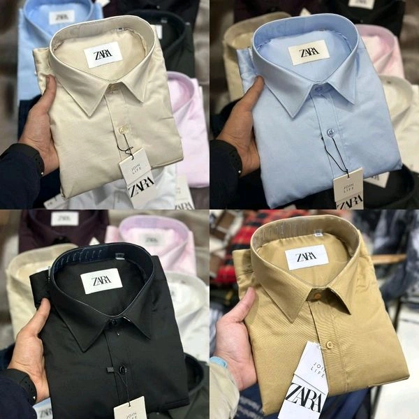 Zaraa 4 Pc Combo Cotton Regular Fit Shirt  - XL-42