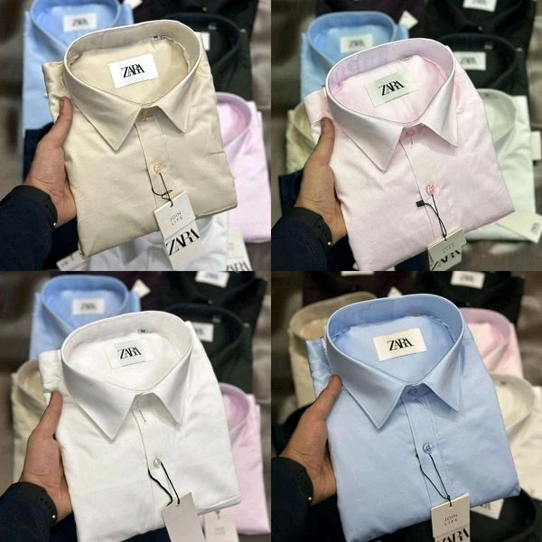Zaraa 4 Pc Combo Cotton Regular Fit Shirt  - XL-42