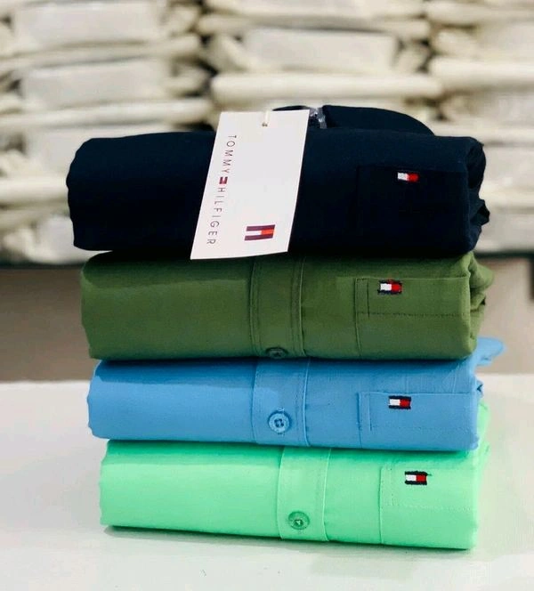 Tommy| 4 Pc Combo| Cotton Regular Fit Shirt  - M