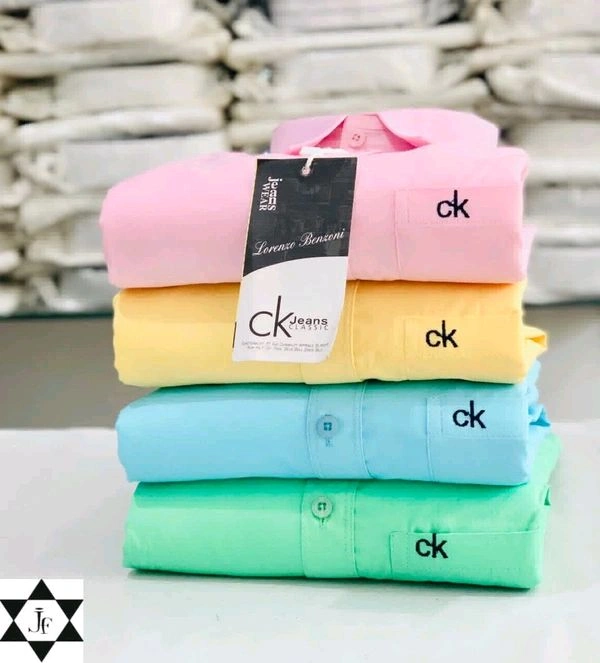 CK | 4 Pc Combo| Cotton Regular Fit Shirt  - L