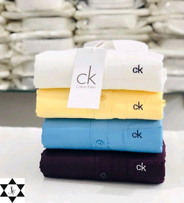CK | 4 Pc Combo| Cotton Regular Fit Shirt  - M