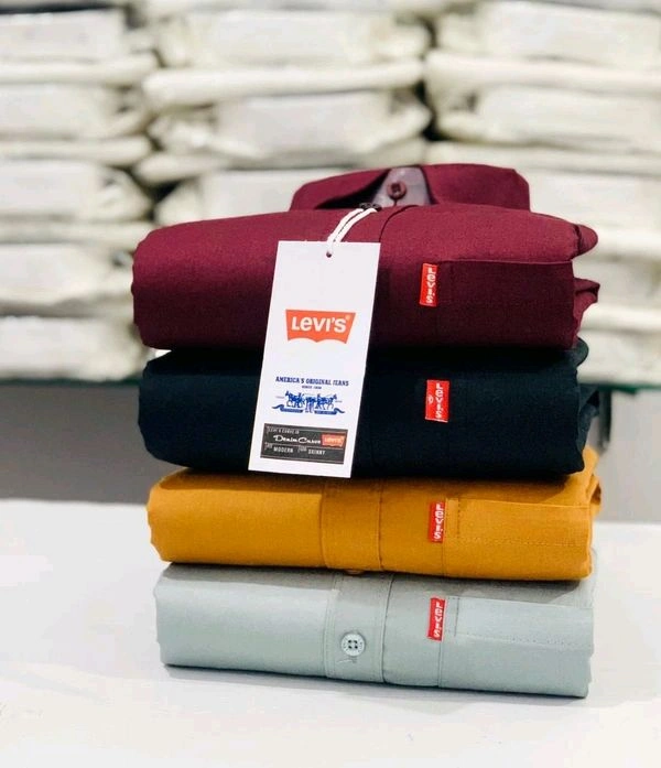 Plain Shirts For Men|4 Pc Combo| Cotton Regular Fit Shirt  - L