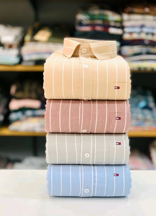 (Pack of 4) Regular Fit Cotton Lining Shirt - M