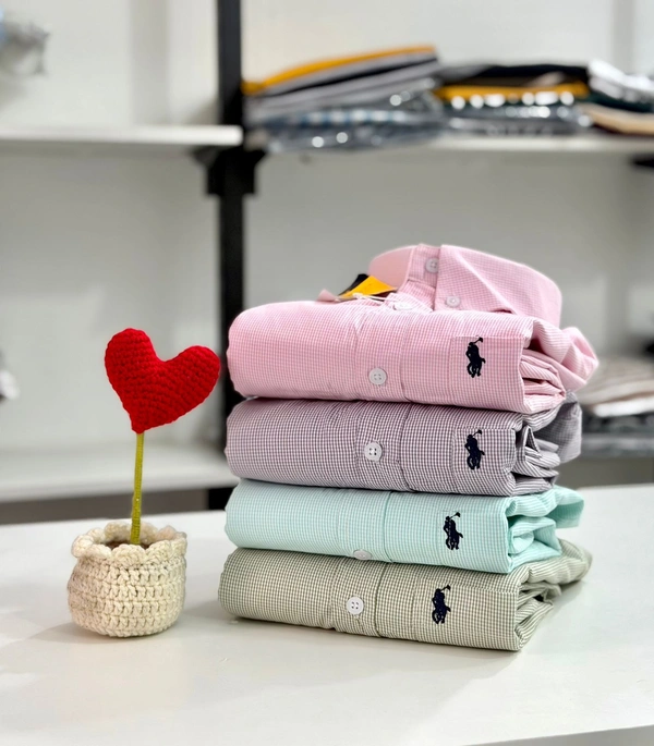 TYC (Pack of 4) Regular Fit Cotton Mini Checks Shirt | The Youth Culture - S-36