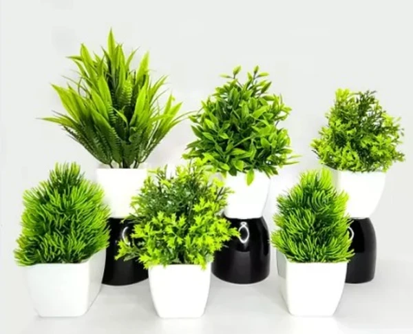 6-Piece Realistic Artificial Plant Set for Home Decor and Living Room - free, Apple