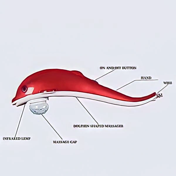 DOLPHIN HANDHELD BODY MASSAGER FOR AGONY STRESS PAIN (8 INCH)