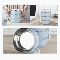 MULTI LAYER STAINLESS STEEL HOT LUNCH BOX (3 LAYER)