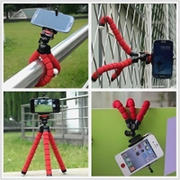 PORTABLE MINI OCTOPUS TRIPOD STAND WITH PHONE HOLDER FOR LIVE SELFIE