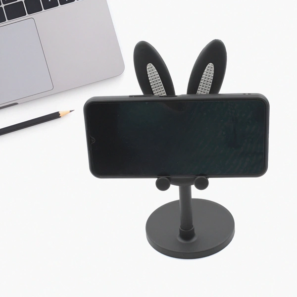 CUTE BUNNY PHONE STAND, ANGLE HEIGHT ADJUSTABLE PHONE STAND FOR DESK