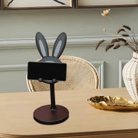 CUTE BUNNY PHONE STAND, ANGLE HEIGHT ADJUSTABLE PHONE STAND FOR DESK
