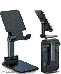 Mobile Holder Adjustable Foldable Anti-Skid - Black