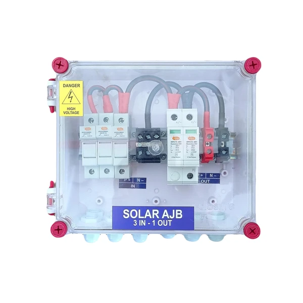 Solar AJB DCDB 3 IN 1 OUT 600V - Fuse + SPD (Elmex)