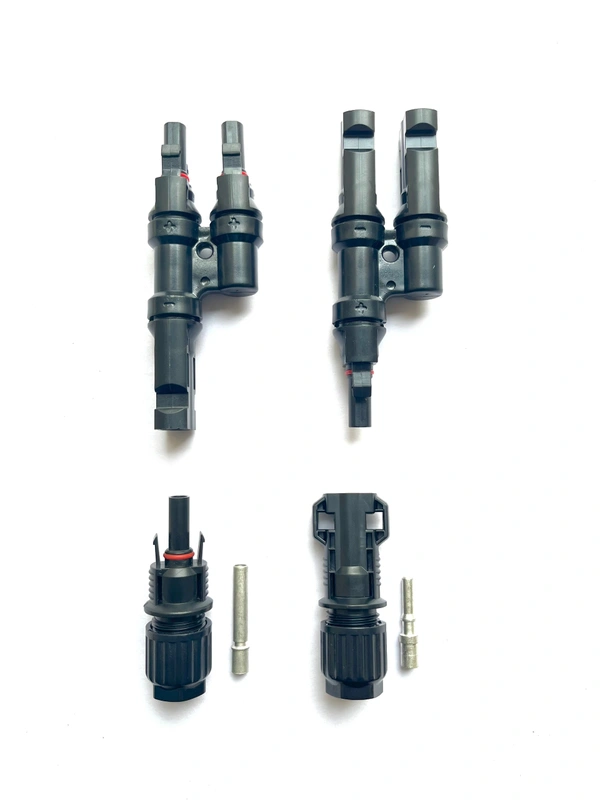 Solar 2 in 1 MC4 Connector 1500V 50A - With 1 Pair 10 Sq. MM MC4 Connector (For 10 Sq.MM Wire)