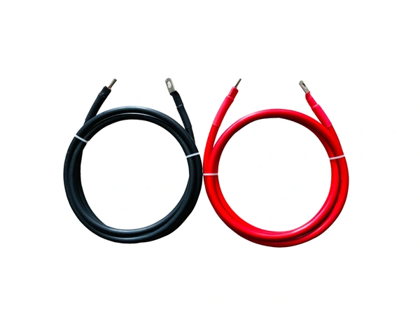 25 Sq. Mm Battery Connecting Lead With Pin And Ring Lugs - 2 Meter (1 Red + 1 Black)