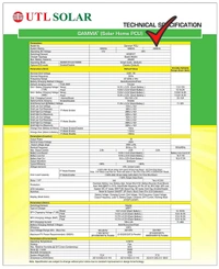 UTL Gamma Plus 2600 2000VA 24V rMPPT Solar PCU