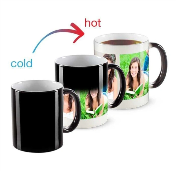 Color Changing Mug - Black, 300 Ml