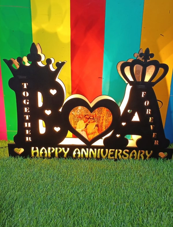 Couples Special Double Alphabet Led Frame 