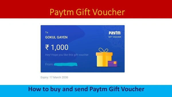 Paytm Gift Card 