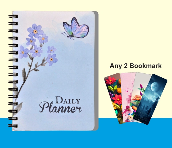 Thinkcraft Daily Planner Undated, Schedule Your Day, Manage to-do List, Goals Tracker, Wellness Tracker