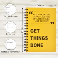 Thinkcraft Daily Planner Undated, Schedule Your Day, Manage to-do List, Goals Tracker, Wellness Tracker