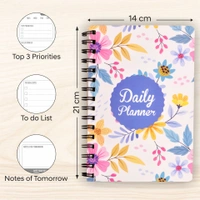 Thinkcrafts  Daily Planner Undated, Schedule Your Day, Manage to-do List, Goals Tracker, Wellness Tracker