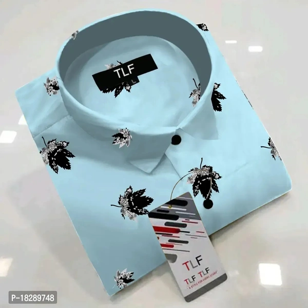 Party Ware Cotton Shirt For Men  - Thistle Green