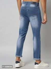 Dakwins DAKWINS Stylish Blue Denim Mid-Rise Jeans For Men - Blue, 32
