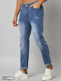 Dakwins DAKWINS Stylish Blue Denim Mid-Rise Jeans For Men - Blue, 32