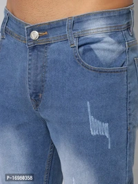 Dakwins DAKWINS Stylish Blue Denim Mid-Rise Jeans For Men - Blue, 32