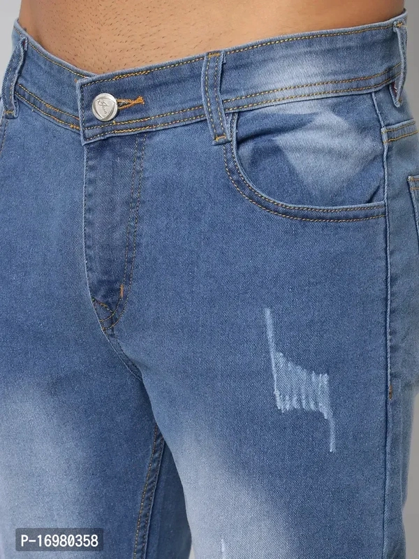Dakwins DAKWINS Stylish Blue Denim Mid-Rise Jeans For Men - Blue, 32