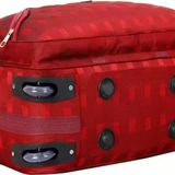 Mumbai Tourister Strolley Duffel Bag Roller Wheels Lightweight 57L Travel Duffel Bags with Wheel - Red