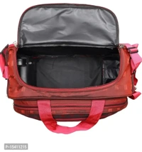 Mumbai Tourister Strolley Duffel Bag Roller Wheels Lightweight 57L Travel Duffel Bags with Wheel - Red