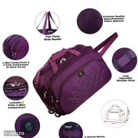 Mumbai Tourister Strolley Duffel Bag Roller Wheels Lightweight 57L Travel Duffel Bags with Wheel - Pigment Indigo