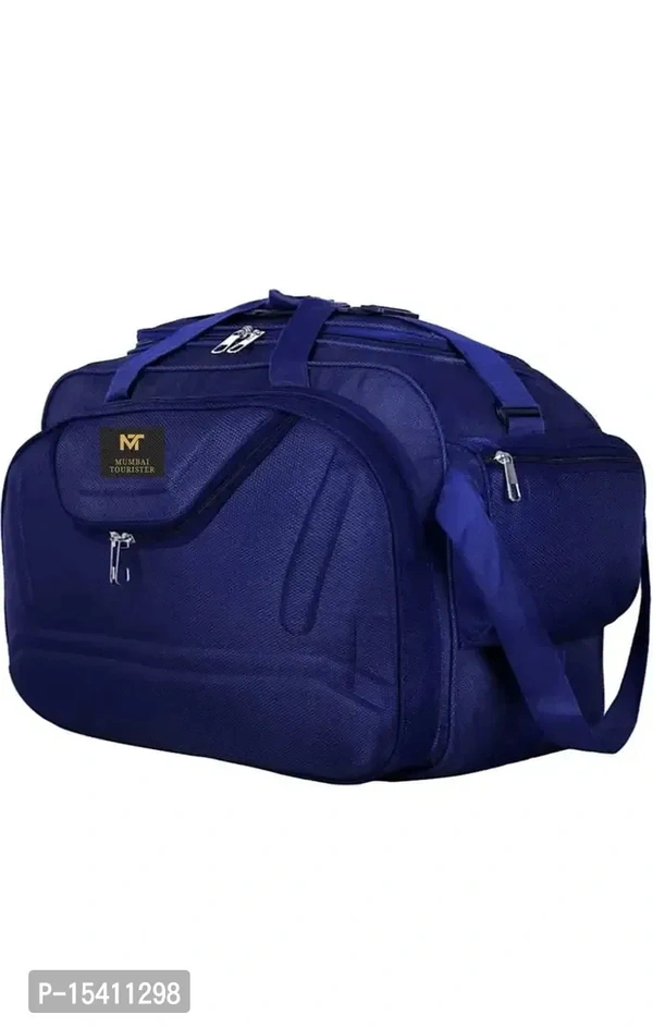 Mumbai Tourister Strolley Duffel Bag Roller Wheels Lightweight 57L Travel Duffel Bags with Wheel - Navy Blue