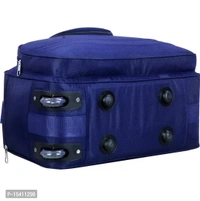 Mumbai Tourister Strolley Duffel Bag Roller Wheels Lightweight 57L Travel Duffel Bags with Wheel - Navy Blue