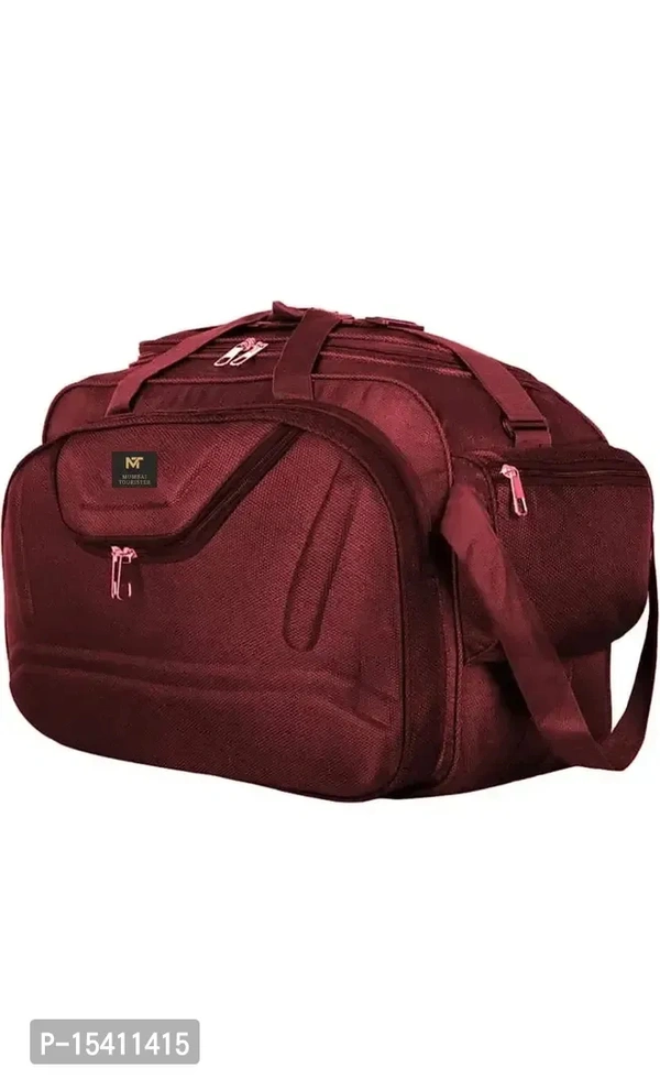 Mumbai Tourister Strolley Duffel Bag Roller Wheels Lightweight 57L Travel Duffel Bags with Wheel - Morocco Brown