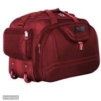 Mumbai Tourister Strolley Duffel Bag Roller Wheels Lightweight 57L Travel Duffel Bags with Wheel - Morocco Brown