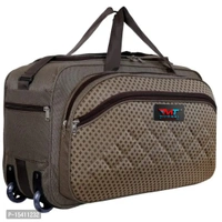 Mumbai Tourister Strolley Duffel Bag Roller Wheels Lightweight 57L Travel Duffel Bags with Wheel - Brown